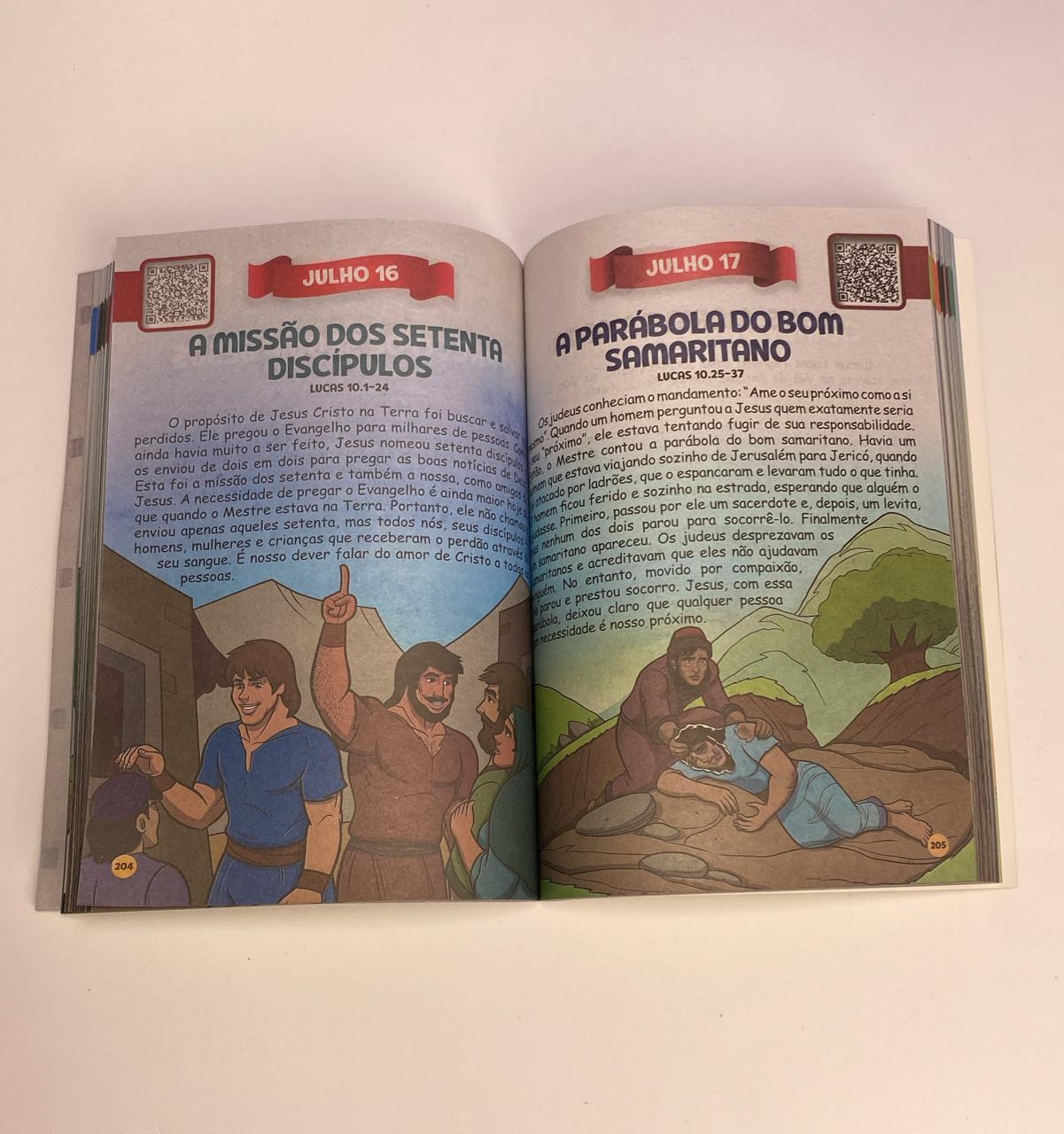 Kit 50 Livros - 365 Histórias Bíblicas | Ilustrada e Narradas