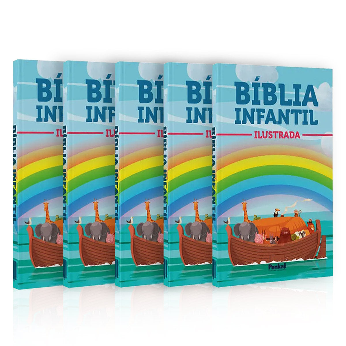 Kit 5 Bíblias Infantil | Bichos na Arca