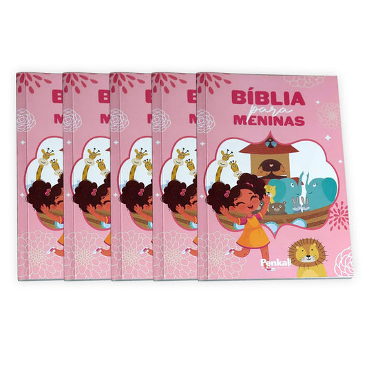 Kit 5 Bíblias Infantil da Menina