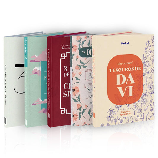 Kit 5 Devocionais -  3 Minutos de Fé para Mulheres: Inspirações Diárias