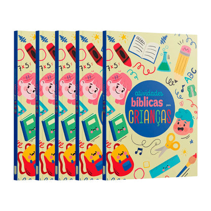 Kit 5 Livros | Atividades Bíblicas para Crianças