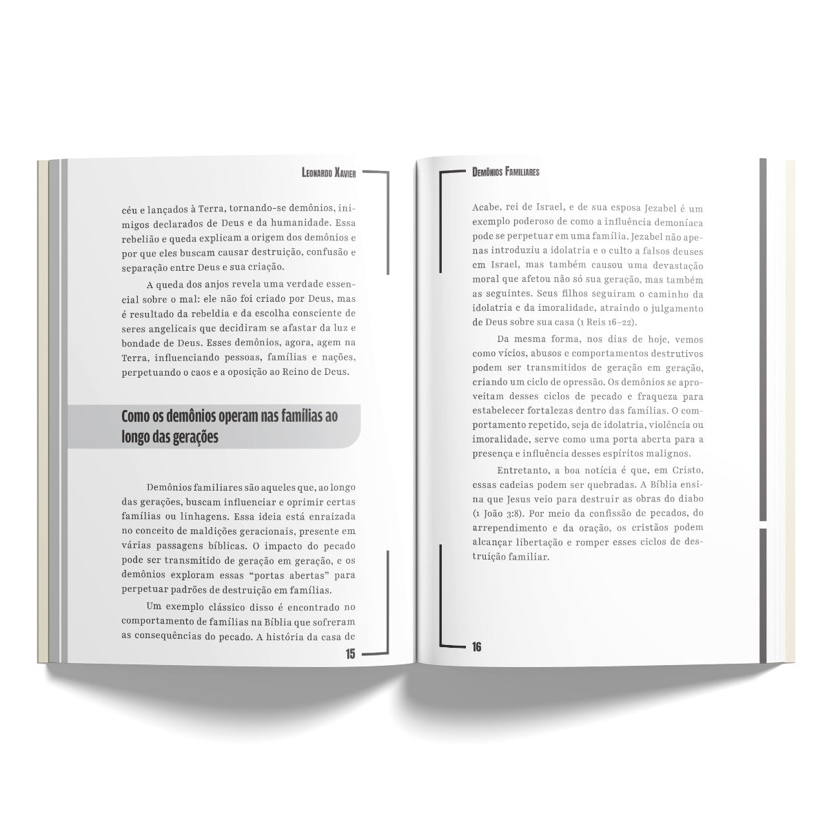 Kit 5 livros - Dêmonios da Família | Como Quebrar as Correntes da Opressão Espiritual no Lar | Leonardo Xavier