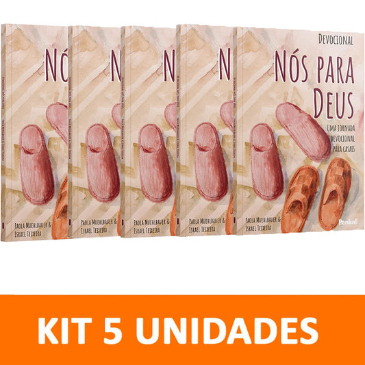 Kit 5 livros - Devocional Nós para Deus - Uma Jornada Devocional para Casais - Paola Muehlbauer &amp; Israel Teixeira
