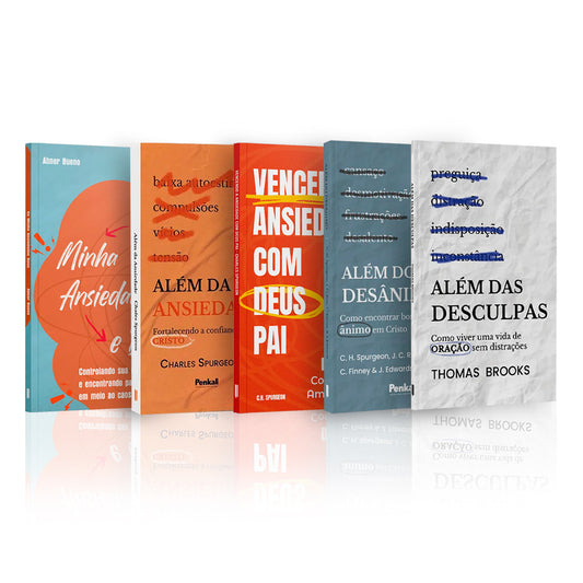 Kit 5 Livros - Esperança e Cura: Ansiedade Sob os Cuidados de Deus