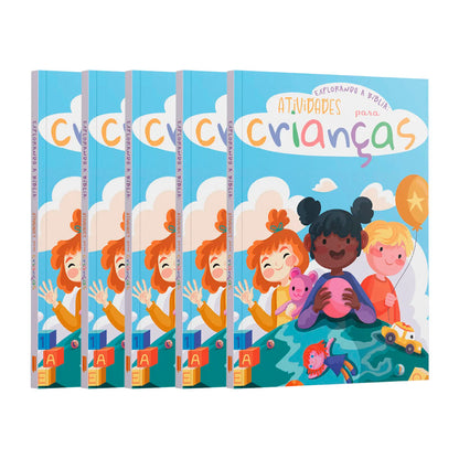 Kit 5 Livros | Explorando a Bíblia: Atividades Bíblicas para Crianças