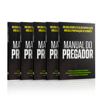 Kit 5 Livros - Manual do pregador: um guia completo de interpretação bíblica e preparação de sermões