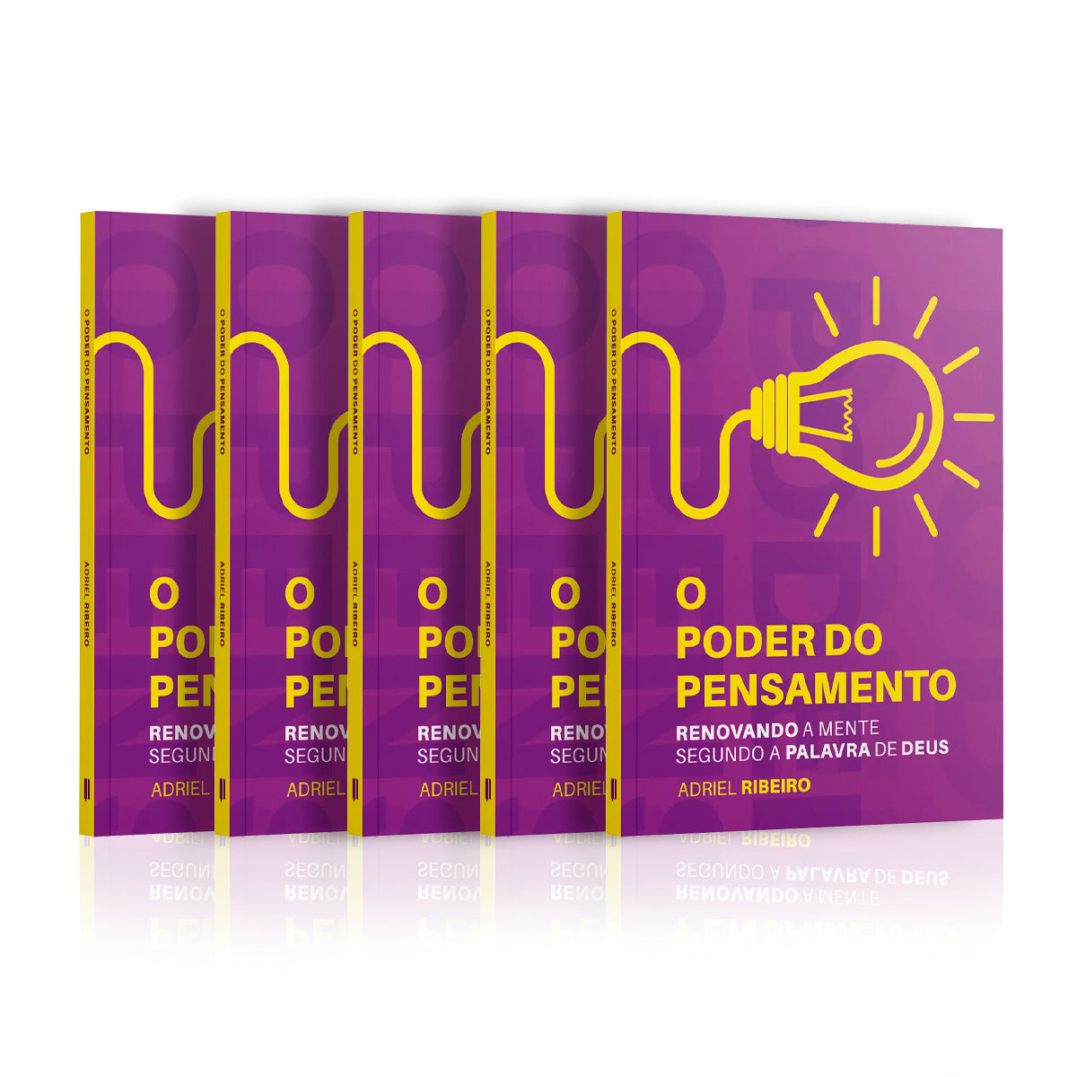 Kit 5 Livros - O poder do pensamento: renovando a mente segundo a Palavra de Deus | Adriel Ribeiro