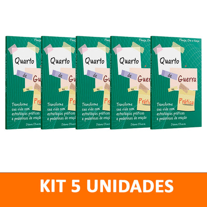 Kit 5 livros - Quarto de Guerra na Prática: Transforme Sua Vida com Estratégias Práticas e Poderosas de Orações