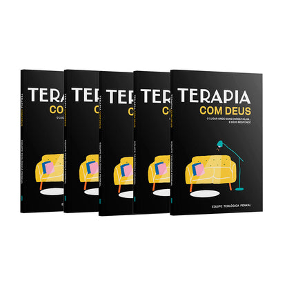 Kit 5 livros | Terapia com Deus | O lugar onde suas dores falam... e Deus responde | Equipe Teológica Penkal