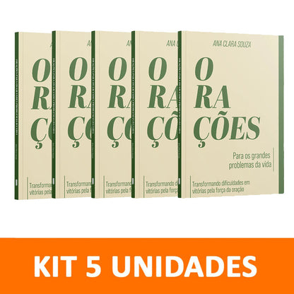 Kit 5 livros - Transformando Dificuldades em Vitórias pela Força da Oração - Ana Clara Souza