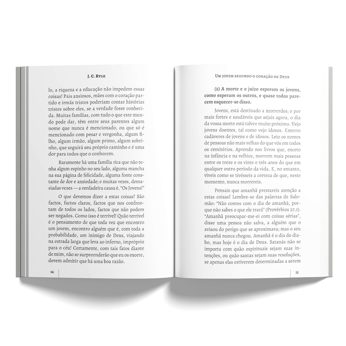 Kit 5 Livros - Um Jovem Segundo o Coração de Deus - J.C. Ryle