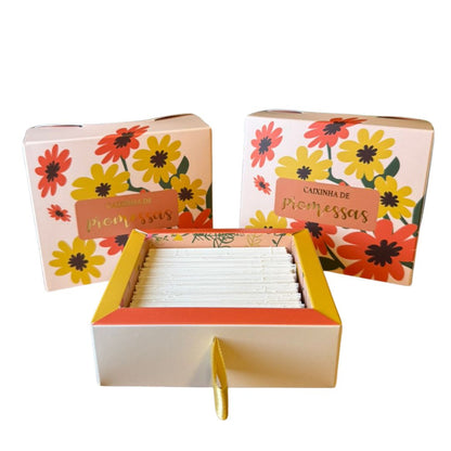 Kit Amor de Mãe Guiado por Deus | 3x Devocional 3 Minutos + 3x Caixinha de Promessas + 3x Mulher que Edifica o Lar