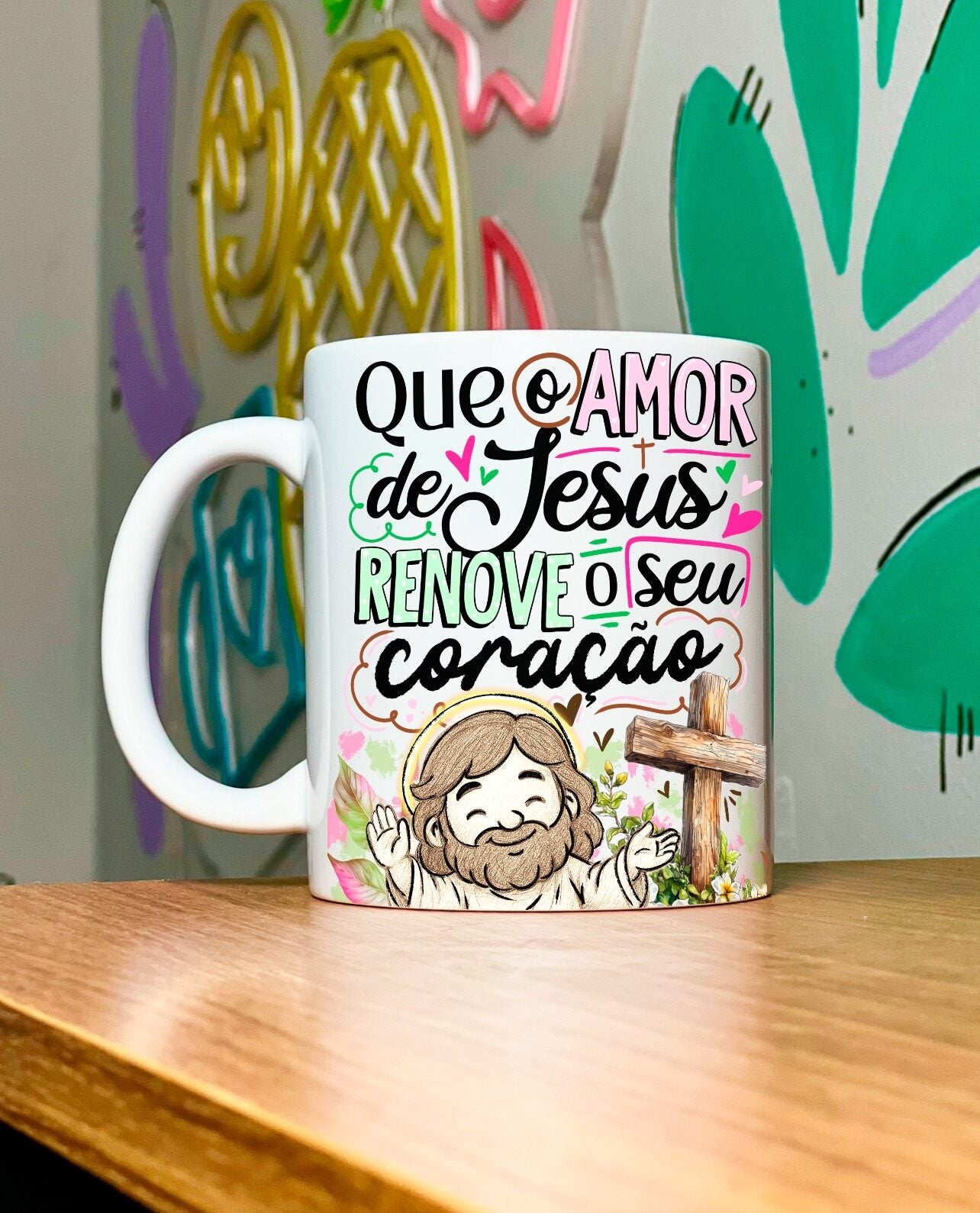 Kit Amor que Renova - Caneca - Que o Amor renove o seu coração + Livreto Livreto Nova Criatura