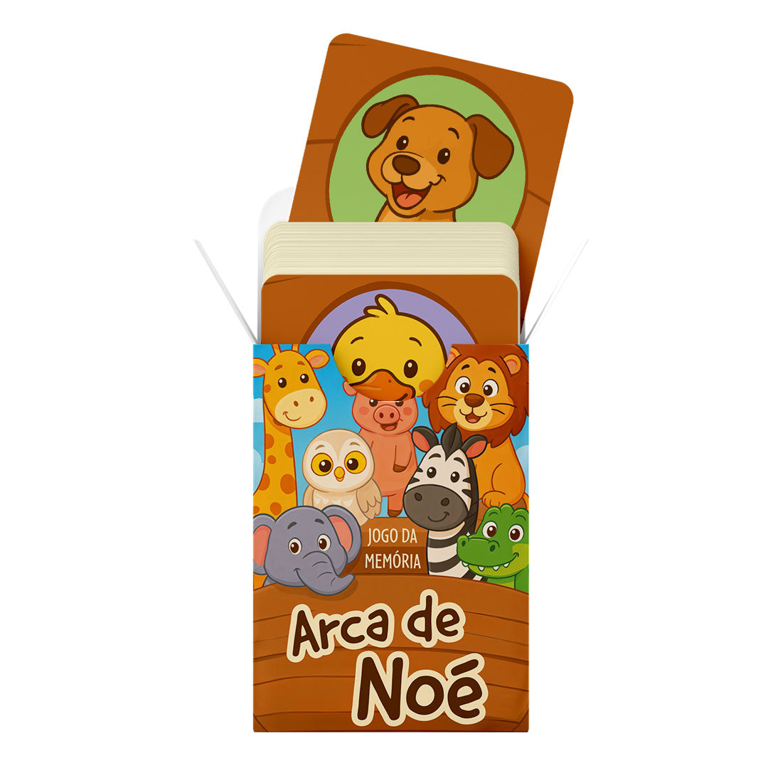 Kit Aprendizado Divertido | Bíblia Infantil | Caminho Colorido+ Jogo da memoria Arca de Noe - Penkal