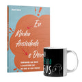 Kit Caminho Sereno - Caneca Eu + Você Preta - + Livro Eu, Minha ansiedade e Deus