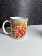 Kit Caneca Bouquet de Flores + Dev. 3 Min de Sabedoria para Mulheres | Flor Laranja
