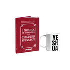 Kit Caneca Yeshua + Dev. 3 minutos com Charles Spurgeon |  Vermelho Luxo