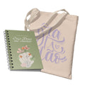Kit Carregando a Palavra | Ecobag - Ecobag - Gratidão + Diário de Oração - Flor Aquarela verde