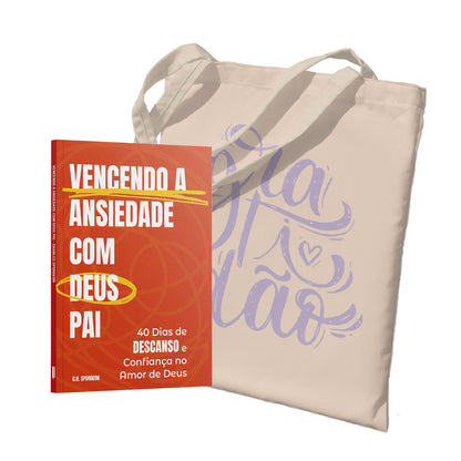 Kit Carregando a Palavra | Ecobag - Ecobag - Gratidão + Vencendo a Ansiedade com Deus Pai