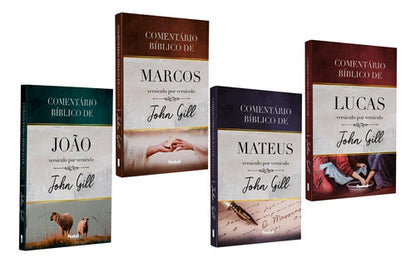 Kit Comentários Bíblicos John Gill | Mateus | Marcos | Lucas | João