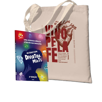 Kit Coração Renovado: Devocional | 40 Dias Com Divertidamente | +Ecobag - Vivo pela fé