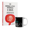 Kit Coração Tranquilo - Caneca Eu + Você Preta - + Livro Eu, Minhas Lutas Internas e Deus
