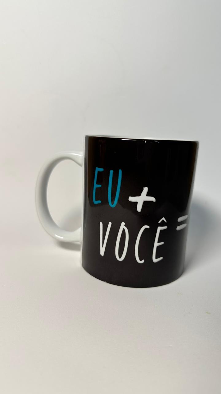 Kit Coração Tranquilo - Caneca Eu + Você Preta - + Livro Eu, Minhas Lutas Internas e Deus