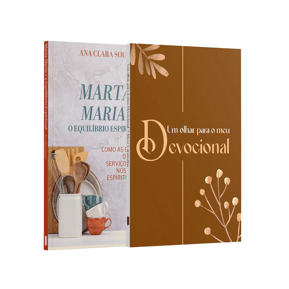 Kit Corações em Oração | Caderno Devocional  - Um olhar para o meu Devocional + Marta, Maria e o Equilíbrio Espiritual