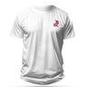 Camiseta Cristã Masculina | Coração em chamas | Branca