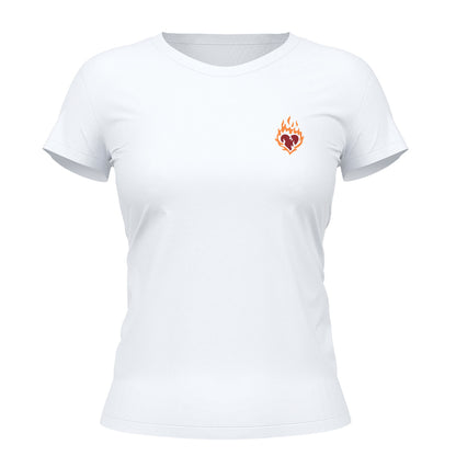 Kit Creia e Ore - Orando a Palavra para mulheres + Camiseta Feminina | Coração em chamas