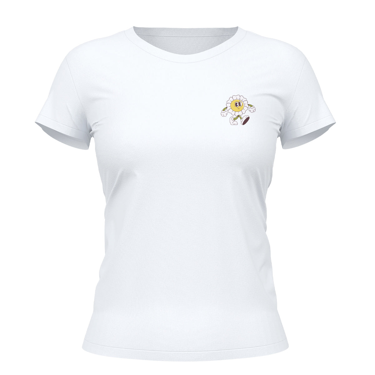 Camiseta Cristã Feminina - Margarida Andando
