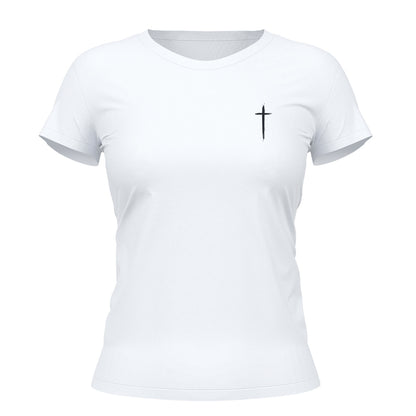 Camiseta Cristã Feminina - Nâo temas, creia | Branca
