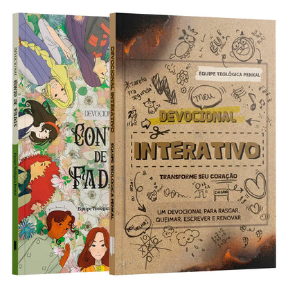 Kit Crianças Firmadas na Palavra | Devocional Conto de Fadas + Devocional Interativo.