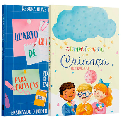 Kit Crianças Fortes na Fé | Crianças Ansiosas + Bíblia para Minecrafters