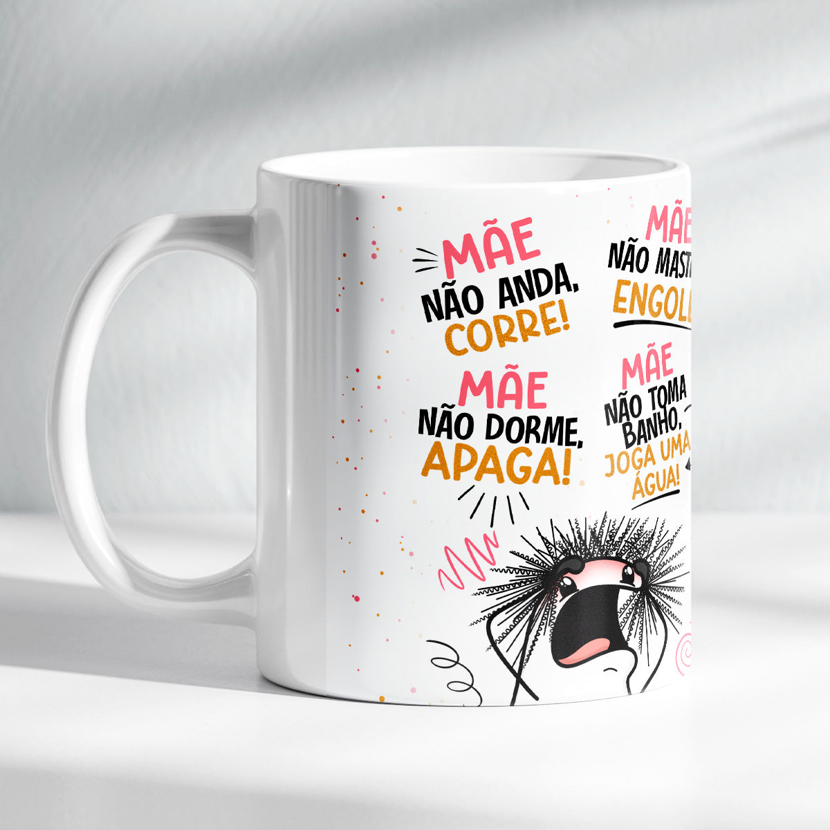 Kit Cuidado que Nunca Falha | Caneca - Mãe não dorme  + Livreto Nova Criatura