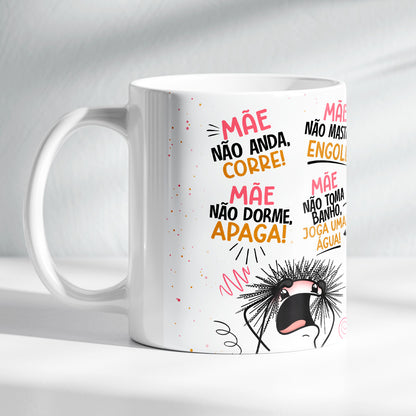 Kit Cuidado que Nunca Falha | Caneca - Mãe não dorme  + Livreto Nova Criatura