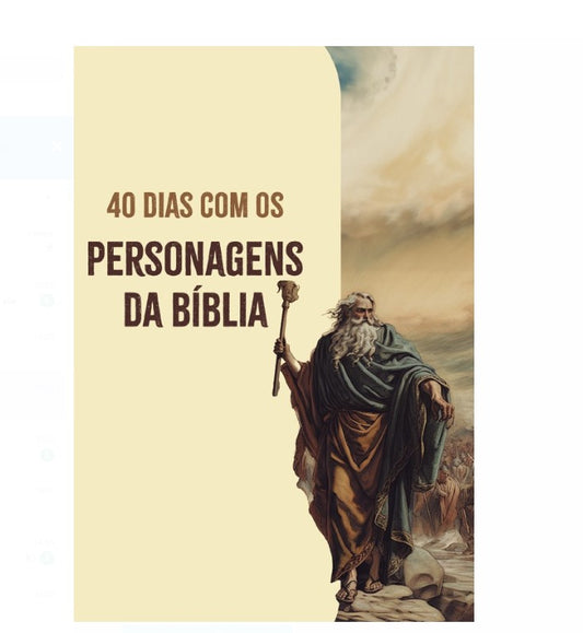 Kit de Evangelismo - 10 livros Palavras de Vida - 40 dias com Personagens da Bíblia