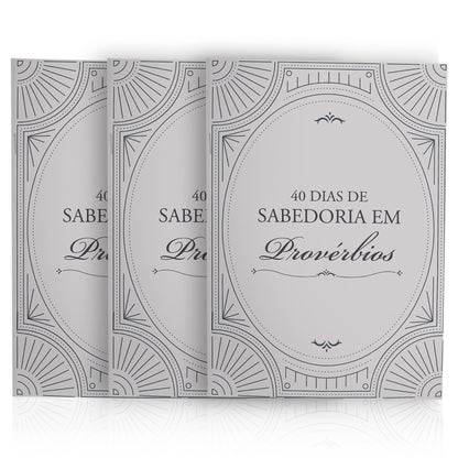 Kit de Evangelismo - 3 livros Palavras de Vida - 40 dias de Sabedoria em Provérbios