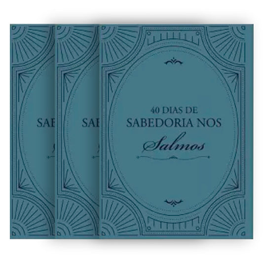 Kit de Evangelismo - 3 livros Palavras de Vida - 40 dias de Sabedoria em Salmos