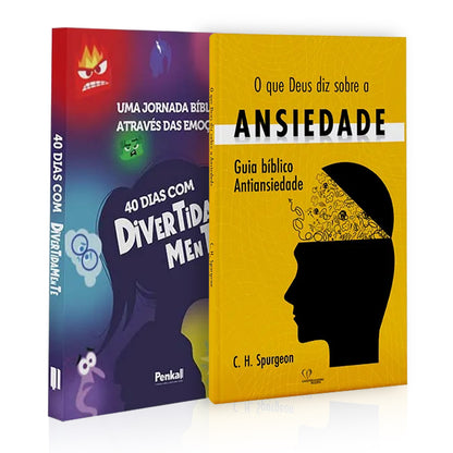 Kit Devocional | 40 Dias Com Divertidamente + Guia da ansiedade