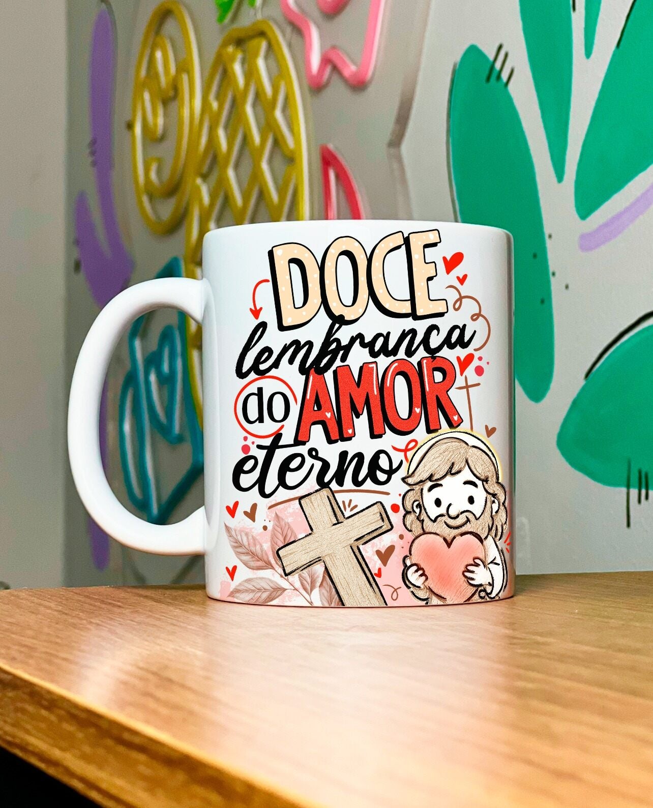 Kit Doce Transformação  - Caneca - Doce lembrança do Amor Eterno + Livreto Livreto Nova Criatura