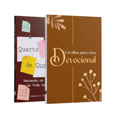 Kit Escrita de Fé | Caderno Devocional  - Um olhar para o meu Devocional + Quarto de Guerra - Isabelle S. Alves