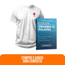 Kit Expressão da Palavra | Devocional Orando a Palavra + Camiseta Cristã Masculina - Eu me rendo