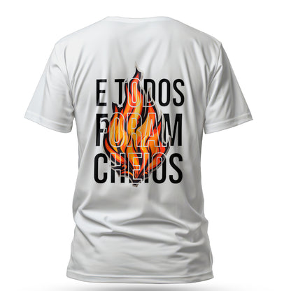 Kit Expressão da Palavra | Devocional Orando a Palavra + Camiseta Cristã Masculina - Fire