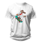Camiseta Cristã Masculina - Jesus e Skate | Branca