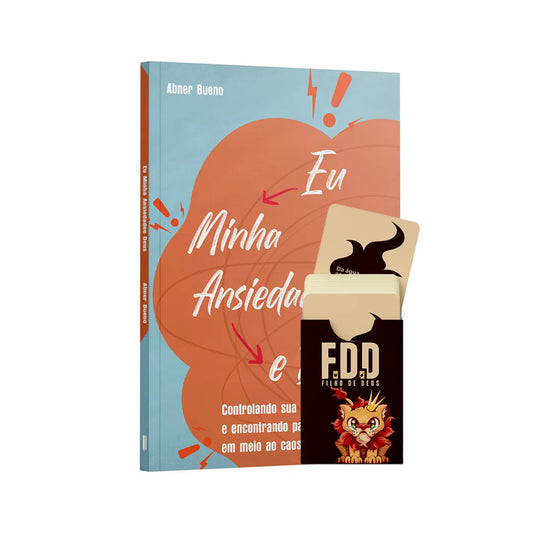 Kit F.D.D - Paz em Meio à Ansiedade - Jogo  + Eu, Minha ansiedade e Deus | Abner Bueno