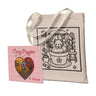 Kit Fé em Cores: Ecobag + Livro para Colorir - Cozy Puppies