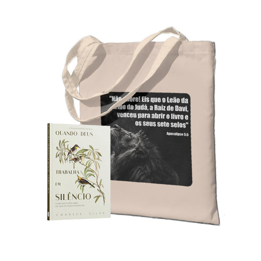 Kit Fé Que Transforma: Quando Deus Trabalha em Silêncio  +Ecobag - Leão de Judá
