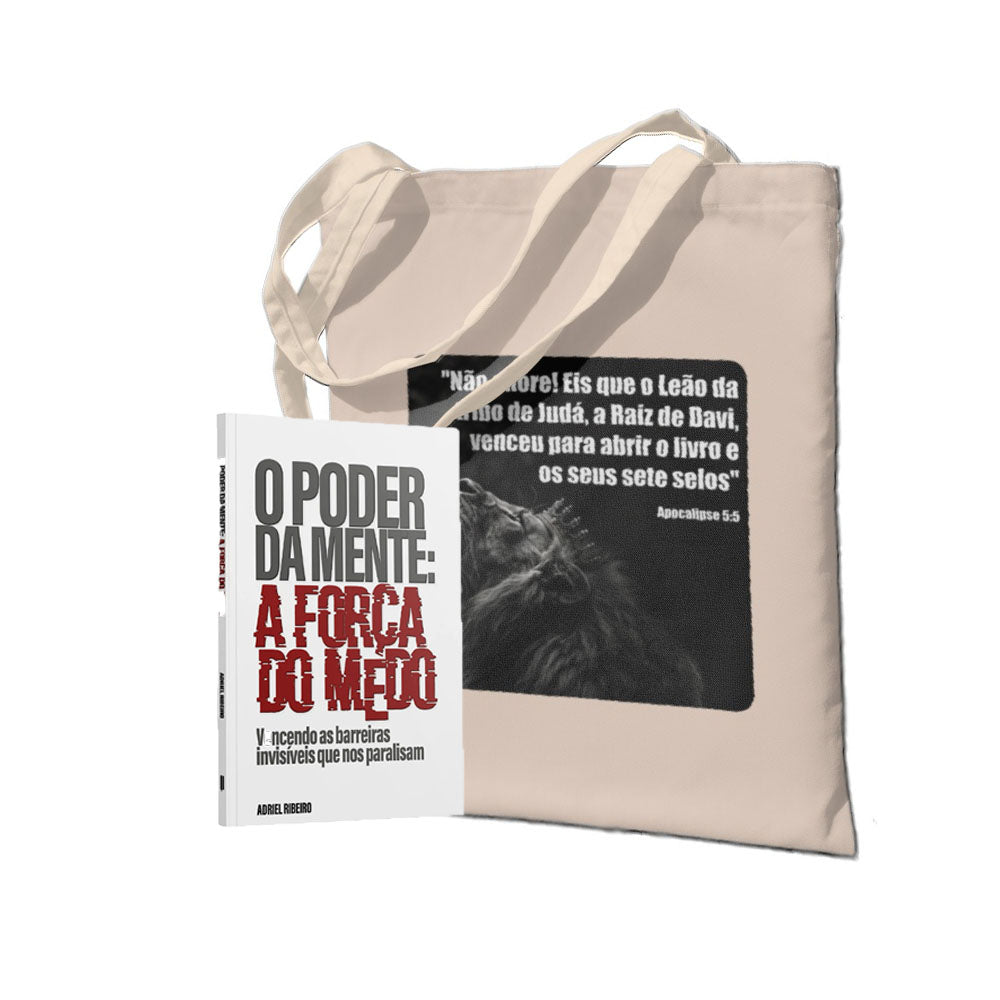 Kit Força e Fé: O Poder da Mente: A Força do Medo |+ Ecobag - Leão de Judá