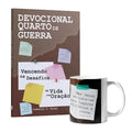 Kit Força e Vitória Espiritual - Caneca Quarto de Guerra + Devocional Quarto de Guerra
